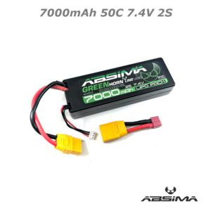 7000mAh 50C 7.4V 2S Absima LiPo Battery (5mm,330g)