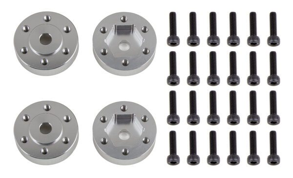 Element RC FT Enduro Beadlock Hex Adapters, aluminum