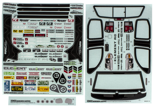 Element RC Knightrunner Decal Sheet
