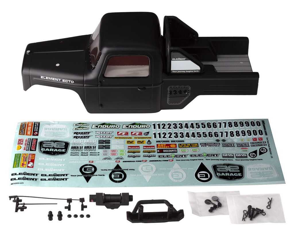 Element RC Enduro Ecto Black Body Set, painted
