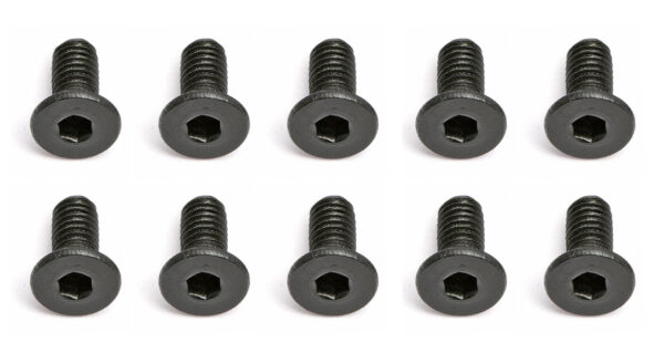 Team Associated Screws, 2.5x0.45x6 in FHCS