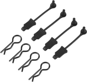 Arrma RC Body Clip Retainer 1/8 Scale Black (4) ARAC3447