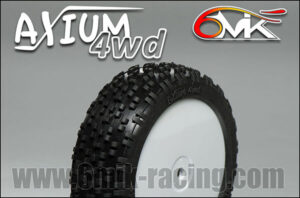 6Mik "AXIUM 4wd" Indoor tyre - Purple Compound (pair)