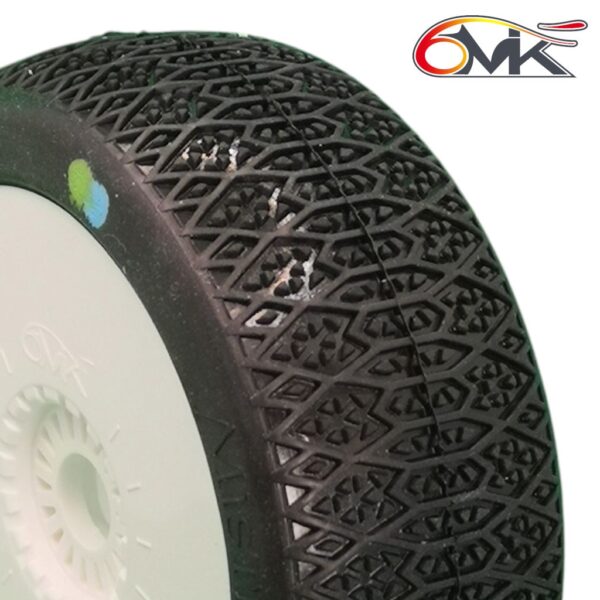 6Mik Mistik II (Inter) 1/8 Buggy Non-glued Tires (2) (TKU22I)