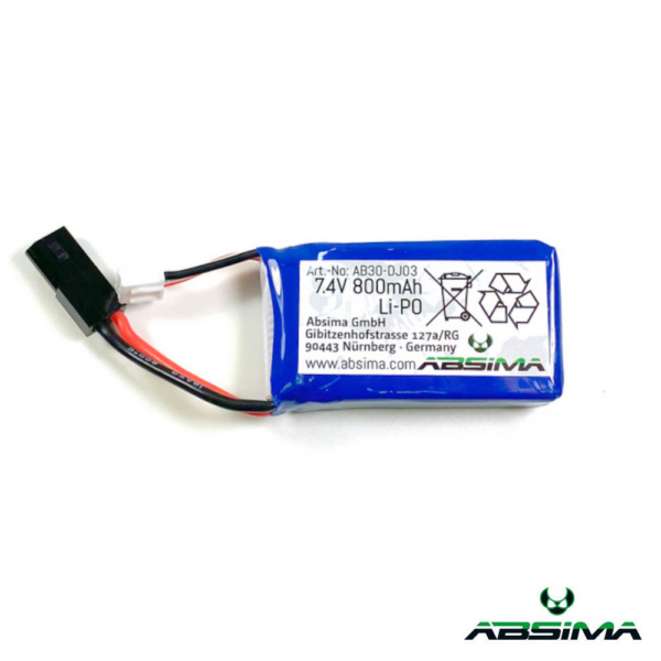 7.4V 800mAh Battery LiPo (AB30-DJ03) Absima