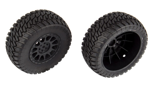 Team Associated Multi-terrain Tires and Method Wheels, mounted