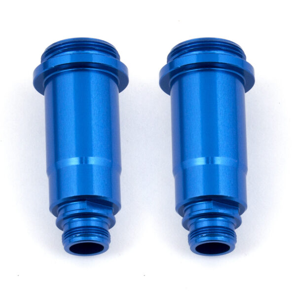 Team Associated Shock Bodies, 12x27.5 mm, front, blue aluminum