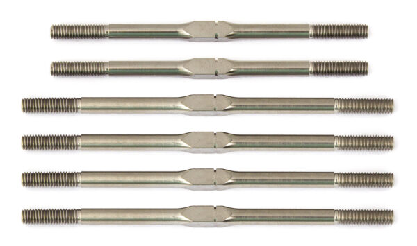 Team Associated RC10T6.1 FT Titanium Turnbuckle Set, silver