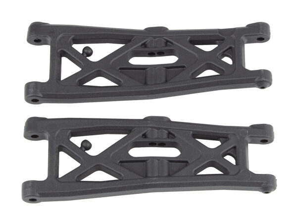 Team Associated RC10T6.2 FT Front Suspension Arms, gull wing, carbon fiber