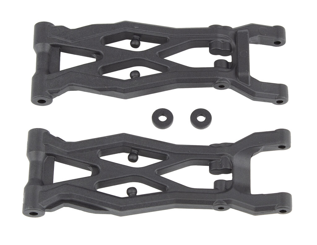 Team Associated RC10T6.2 FT Rear Suspension Arms, gull wing, carbon fiber