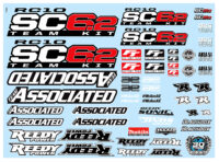 Team Associated RC10SC6.2 Decal Sheet