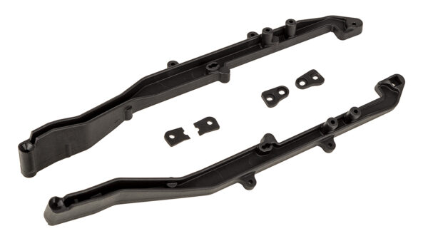 Team Associated RC10SC6.4 FT Side Rails and Tower Wedges, carbon