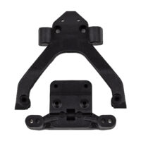 Front Top Plate and Ballstud Mount angled RC10B6.4 (71182)