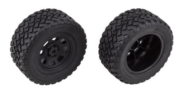 Team Associated Pro2 LT10SW Rear Wheels and Tires, mounted