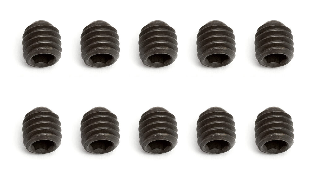 Team Associated Set Screws, 4x4 mm
