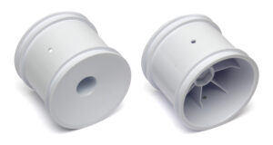 Team Associated Truck Hex Wheels, white