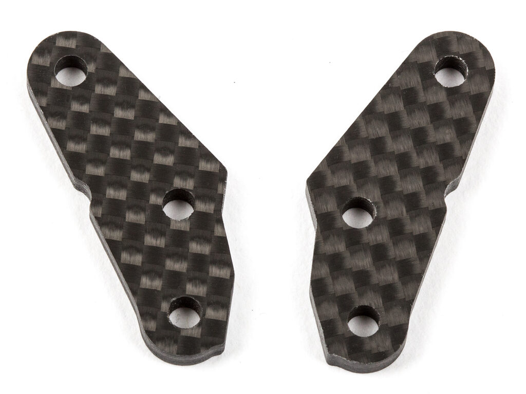 Steering Block Arms Graphite +2deg.  RC8B3 FT (81064)