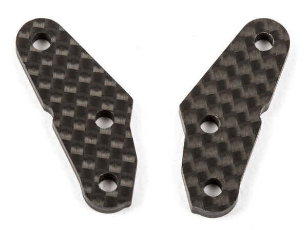 Steering Block Arms Graphite +2deg.  RC8B3 FT (81064)