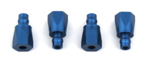 Team Associated RC8B3.1 Shock Bushings, blue aluminum