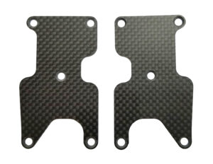 Team Associated RC8B3.2 FT Rear Suspension Arm Inserts, carbon fiber, 1.2mm