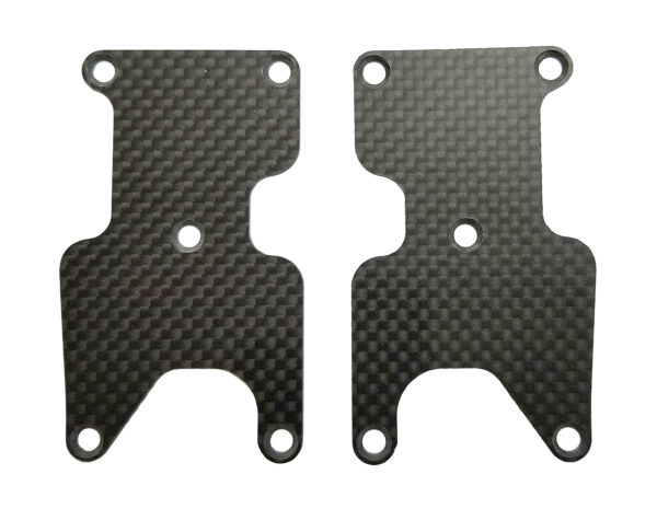 Team Associated RC8B3.2 FT Rear Suspension Arm Inserts, carbon fiber, 1.2mm