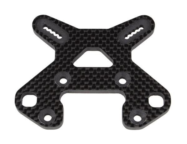 Team Associated RC8B4 FT Front Shock Tower, carbon fiber