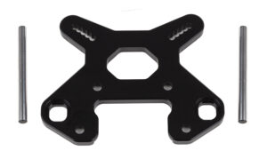 Team Associated RC8B4 Front Shock Tower V2, black aluminum