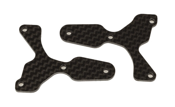 Team Associated RC8B4 FT front lower suspension arm inserts, carbon fiber, 2.0 mm