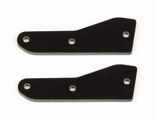 Team Associated RC8B4 FT front upper suspension arm inserts, G10, 2.0 mm