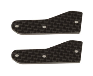 Team Associated RC8B4 FT front upper suspension arm inserts, carbon fiber, 2.0 mm