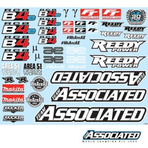 Decal Sheet RC8B4 (81588) Team Associated