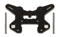 Team Associated RC8T4 Front Shock Tower V2, black aluminum