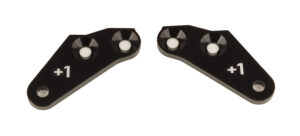 Team Associated RC8B4 Steering Block Arms, +1, aluminum