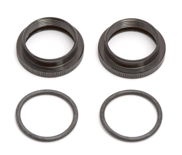 Team Associated FT Threaded Shock Collars, with O-Rings