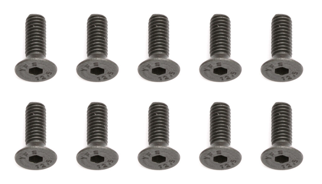 Team Associated Screws, 4x12 mm FHCS