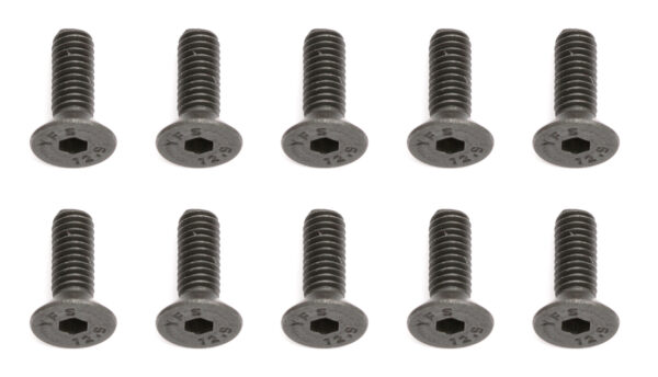 Team Associated Screws, 4x12 mm FHCS