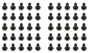 Team Associated Screws, 2x4 mm BHCS, black