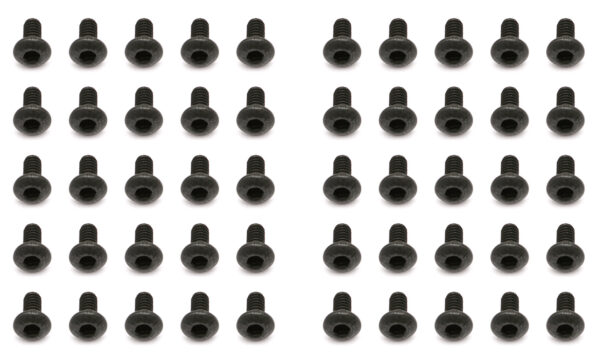 Team Associated Screws, 2x4 mm BHCS, black