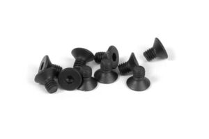 Screws M3x4mm FHCS (10) Xray