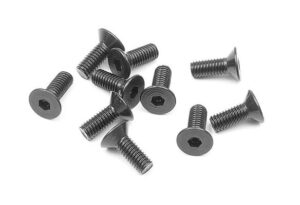 Screws M3x8mm FHCS (10) Xray