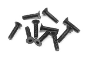 Screws M3x12mm FHCS (10) Xray