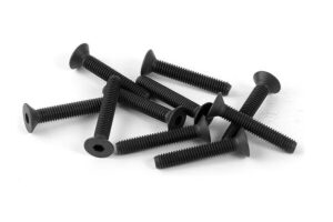 Screws M3x18mm FHCS (10) Xray