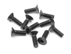 Screws M4x12mm FHCS (10) Xray