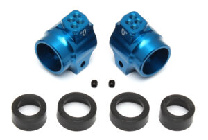 Team Associated FT Aluminum Rear Hubs, blue