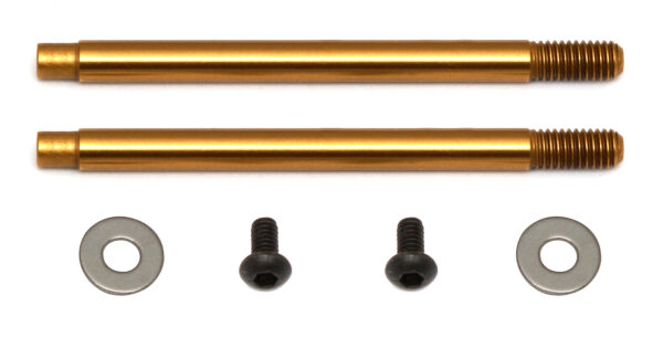 Team Associated 3x21 mm Shock Shafts (V2), TiN