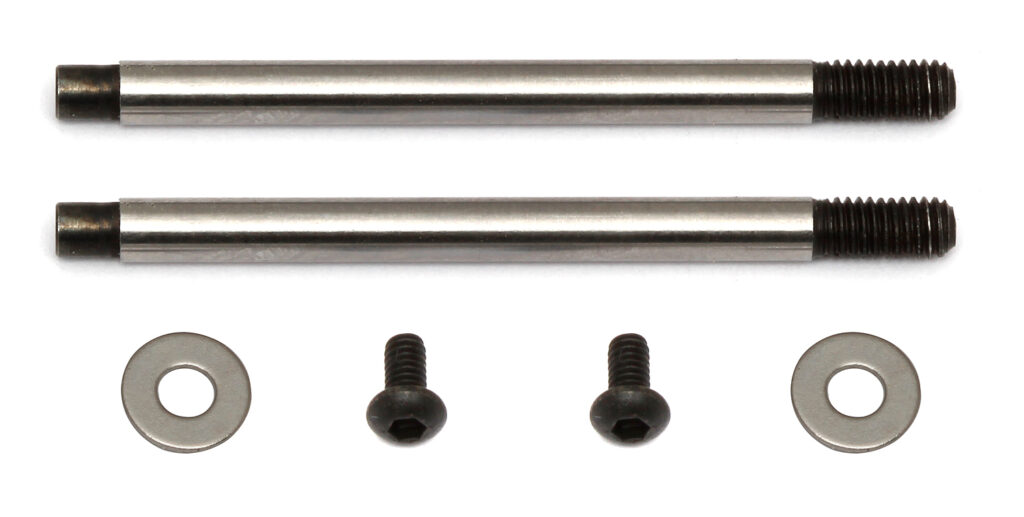 Team Associated FT 3x21 mm Shock Shafts V2, chrome
