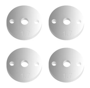 Team Associated FT 12mm Pistons V2, 2 x 1.7, flat