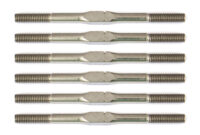 Team Associated RC10B6.1 FT Titanium Turnbuckle Set, 3x48mm (1.875 in), silver