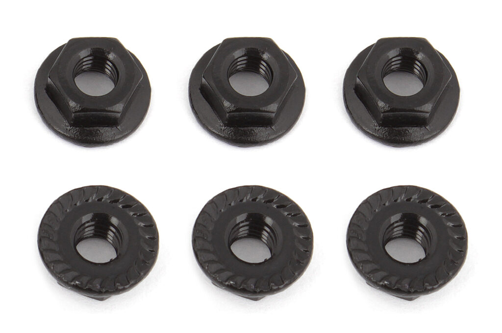 Team Associated Nuts, M4 Serrated Nuts