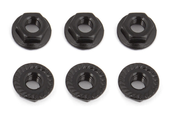 Team Associated Nuts, M4 Serrated Nuts